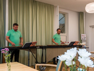 Marimba-Konzert mit dem Mallet Duo